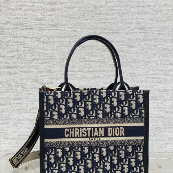 Dior Book Tote Blue Oblique small — AAA Quality Replica