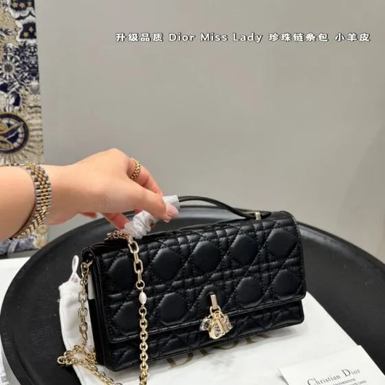 Dior Miss Lady Black shoulder Top Quality Replica