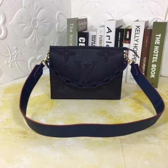 Louis Vuitton M47542 Dark Blue Monogram 25-20-5 crossbody — Top Quality Replica