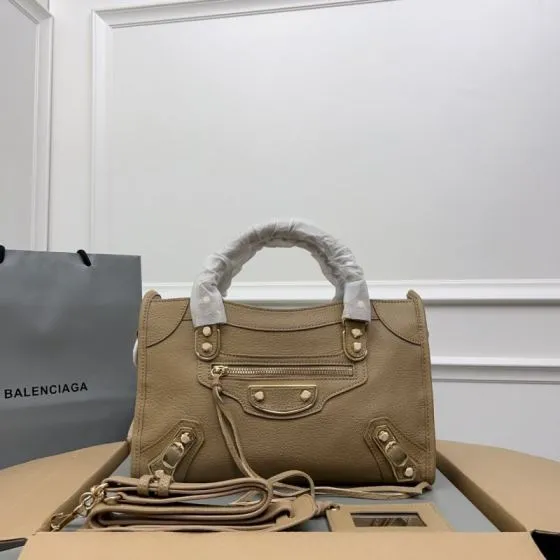 Balenciaga City Beige 38x28x15cm shoulder bag Top Quality Replica