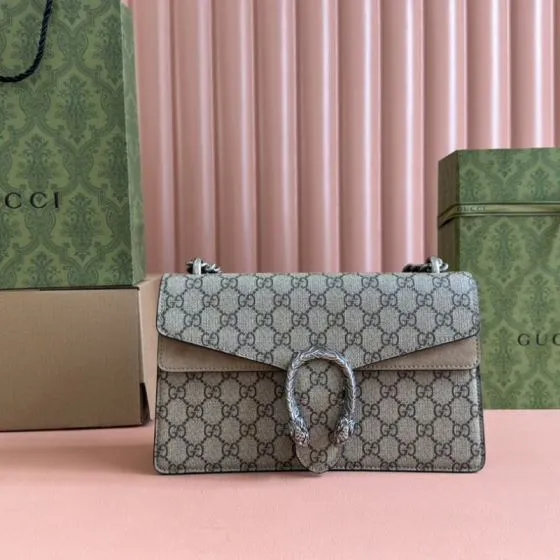 Gucci Dionysus GG Supreme beige ebony 28 18 9cm crossbody AAA Quality Replica