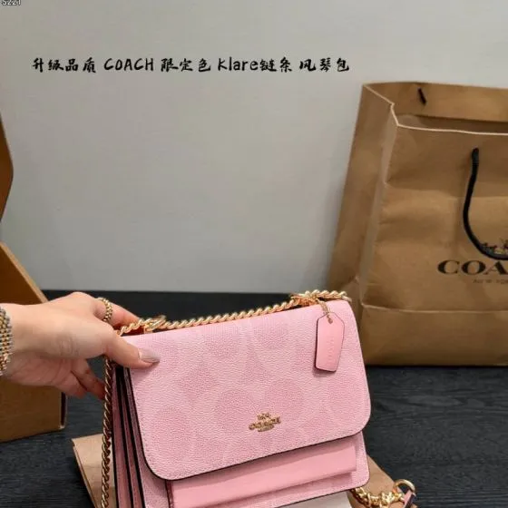 Coach Pink shoulder bag AAA Quality Replica