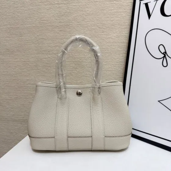 Hermes Garden Party Cream 23cm tote — Premium Replica
