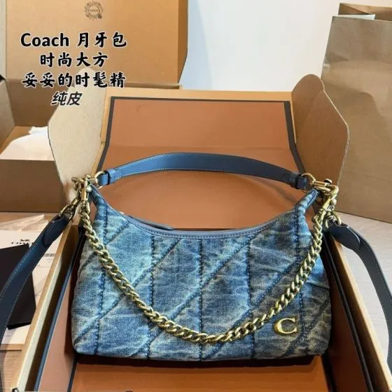 Coach Blue shoulder bag 1 1 Replica