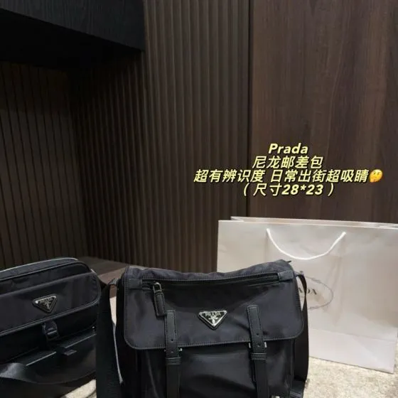 Prada Nylon black 28 23cm crossbody Top Quality Replica