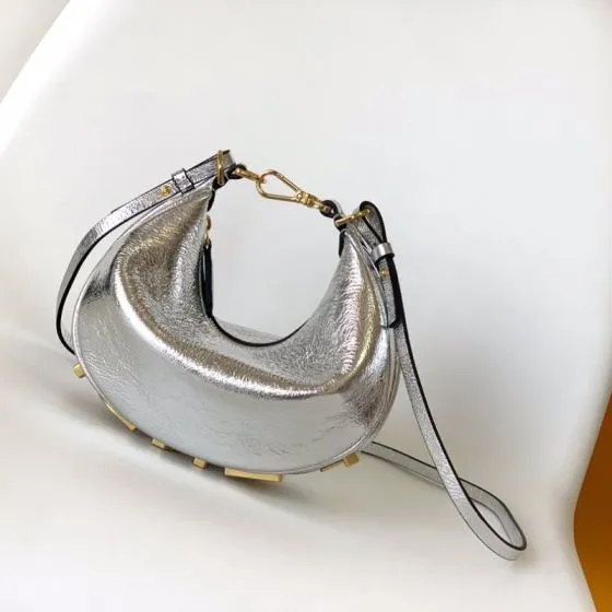 Fendi Silver 25x18x10cm shoulder bag Premium Replica