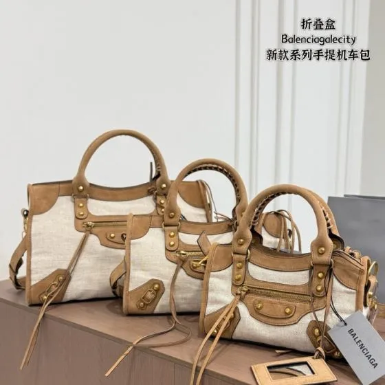 Balenciaga City Brown 38x28x15cm shoulder bag 1 1 Replica