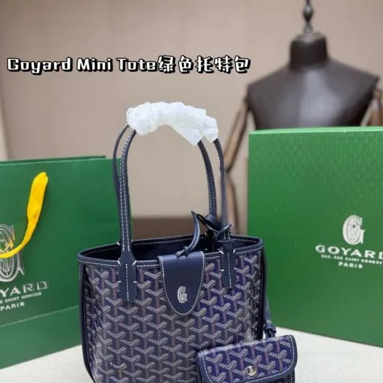 Goyard Blue 18x12cm shoulder bag 1 1 Replica
