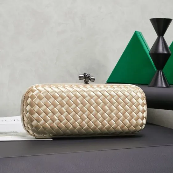 Bottega Veneta Gold shoulder bag Premium Replica