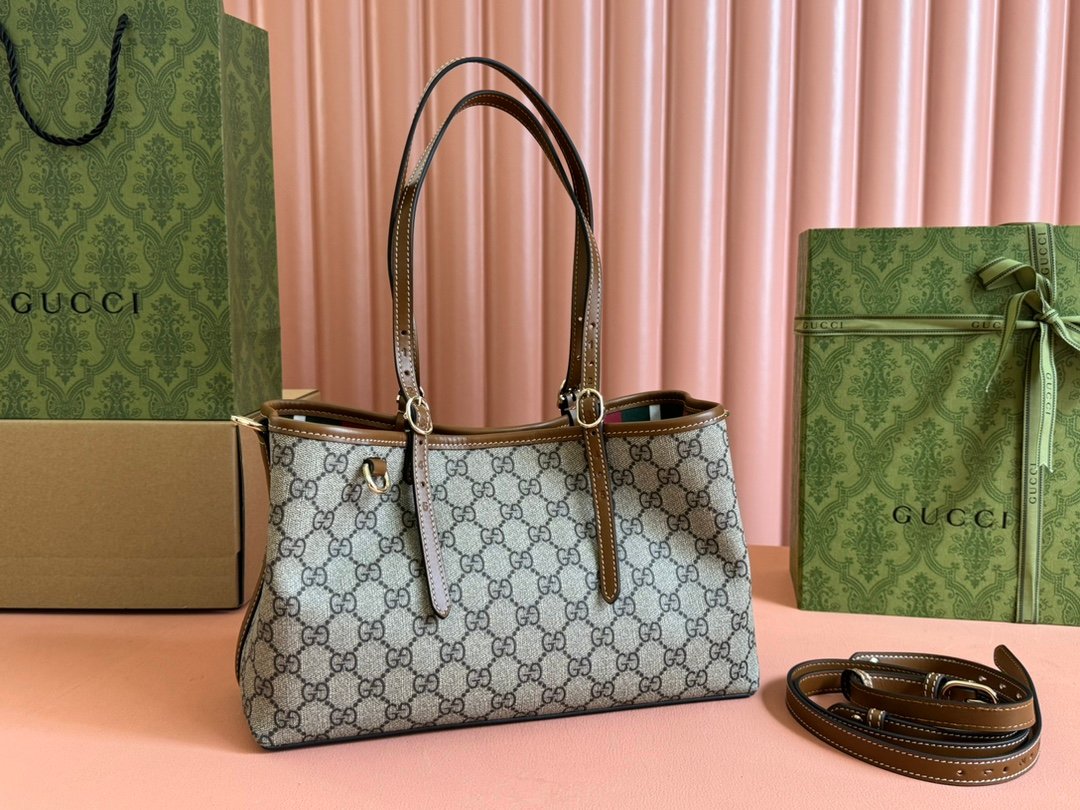 Gucci Ophidia GG Supreme Beige Ebony tote everyday