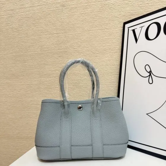 Hermes Garden Party Light gray 23cm tote — 1:1 Replica