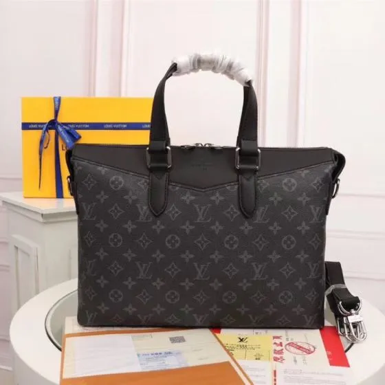 Louis Vuitton Eclipse Monogram Black 33x30x10cm work AAA Quality Replica