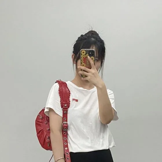 Balenciaga Red 25x18x10cm shoulder bag Premium Replica