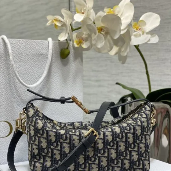 Dior Nomad Oblique jacquard Black crossbody Top Quality Replica
