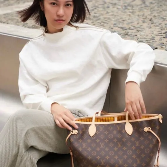 Louis Vuitton Neverfull Monogram Canvas tote Top Quality Replica