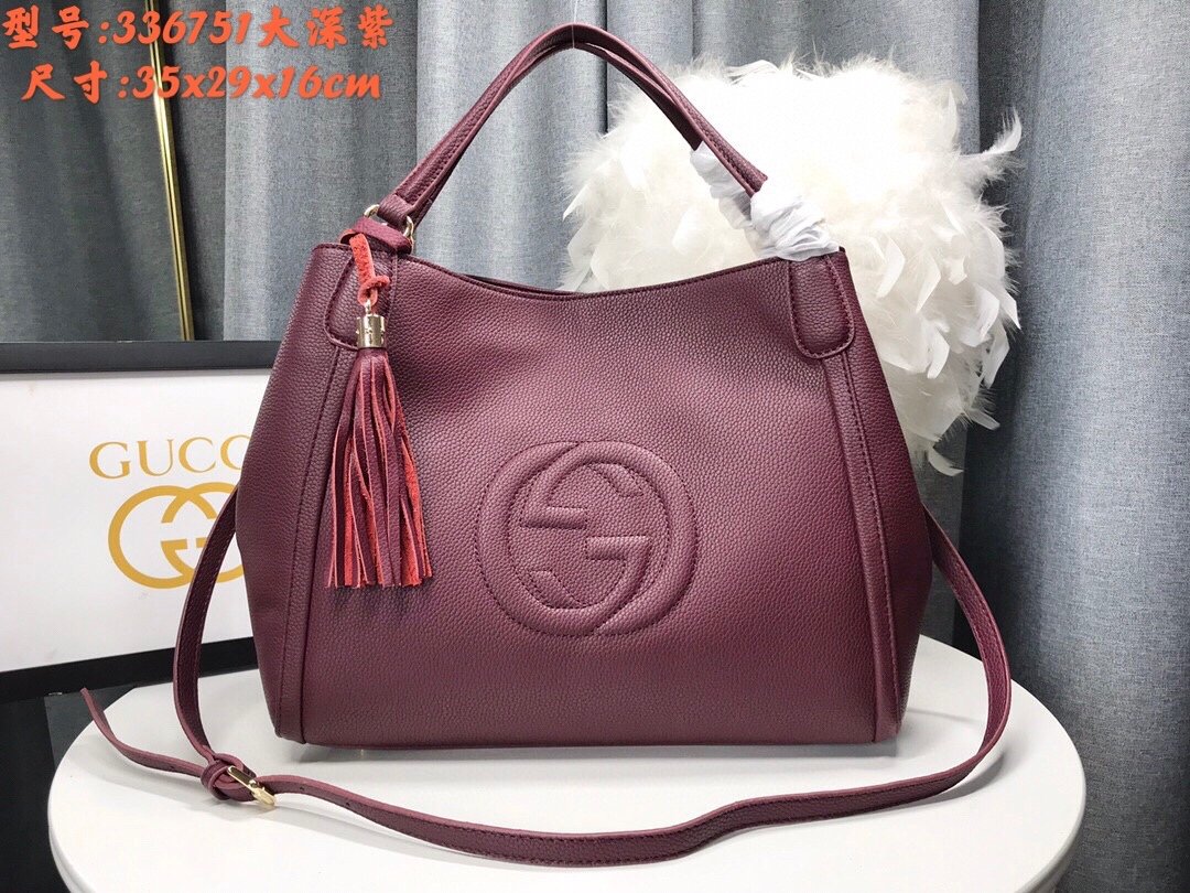 Gucci Soho Deep purple 35x29x16cm shoulder everyday