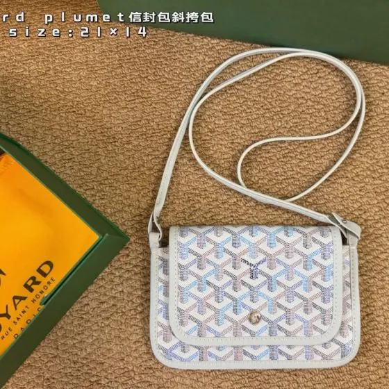 Goyard Plumet White 21x14cm crossbody Top Quality Replica