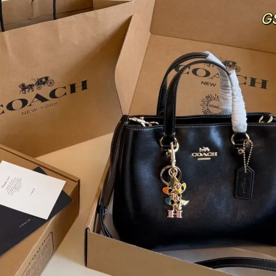 Coach Black 25x18x10cm shoulder bag 1 1 Replica