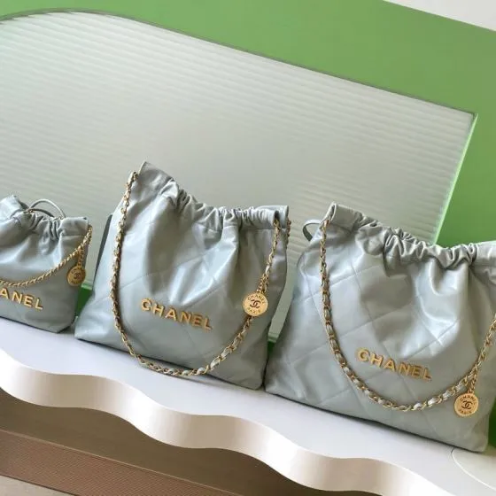 Chanel Light gray shoulder Premium Replica