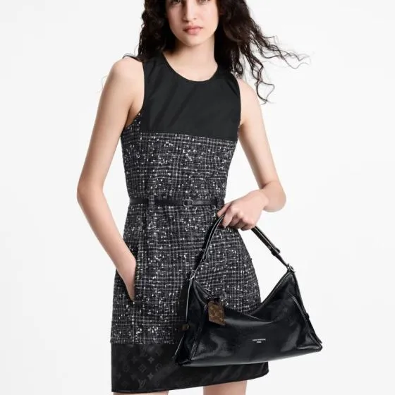 Louis Vuitton CarryAll East West Black leather shoulder 1 1 Replica