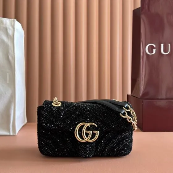 Gucci GG Marmont Black crossbody Top Quality Replica