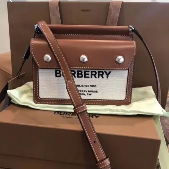 Burberry Brown 25x18x10cm shoulder bag 1 1 Replica