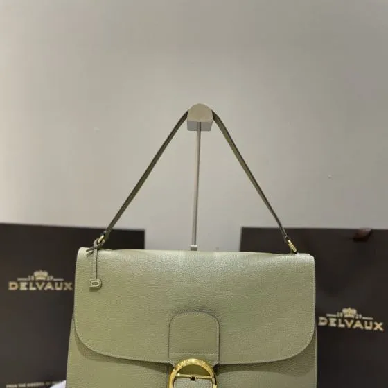 Delvaux Temp te Sage Green shoulder Premium Replica