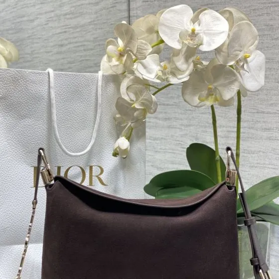 Dior Dark Brown crossbody 1 1 Replica