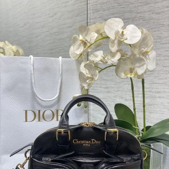 Dior Grand Tour Bowling Black shoulder Top Quality Replica