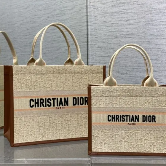 Dior Book Tote Beige Oblique jacquard small — AAA Quality Replica