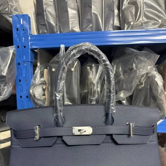 Hermes Birkin Blue everyday — Premium Replica