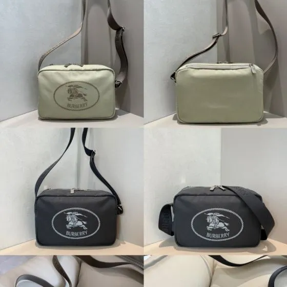 Burberry Black Beige Charcoal Check 23x17cm crossbody bag Top Quality Replica