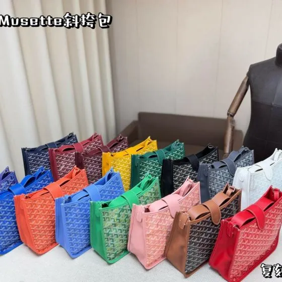 Goyard Musette Multicolor Canvas 22x15cm crossbody bag Premium Replica