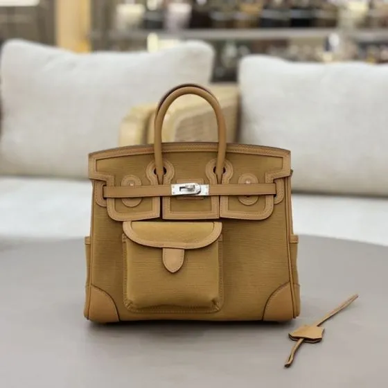 Hermes Cargo 25 Tan 25cm everyday — AAA Quality Replica