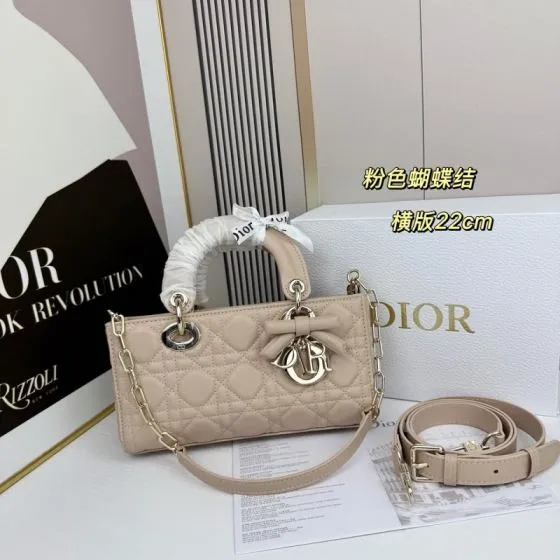 Dior Lady D-Joy Beige 22cm shoulder Top Quality Replica
