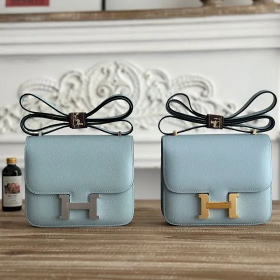 Hermes Constance Light Blue shoulder — Top Quality Replica