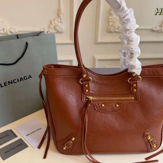 Balenciaga City Brown 38x28x15cm shoulder bag Premium Replica