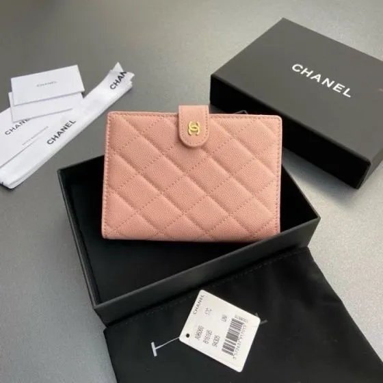 Chanel Pink caviar quilted leather everyday Premium Replica