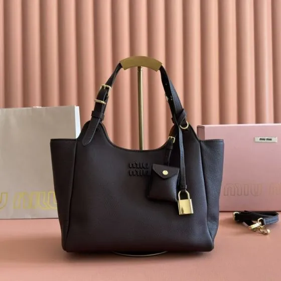 Miu Miu Brown 25x18x10cm shoulder bag Top Quality Replica