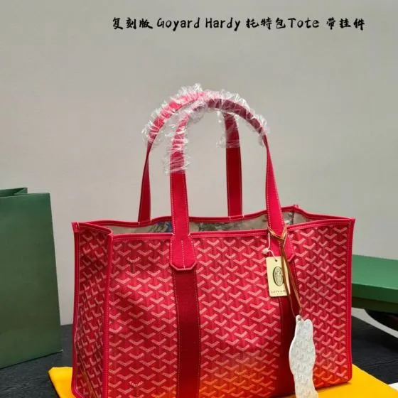 Goyard Hardy Red 41x31x17cm tote bag 1 1 Replica