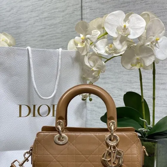 Dior Lady Brown shoulder Premium Replica