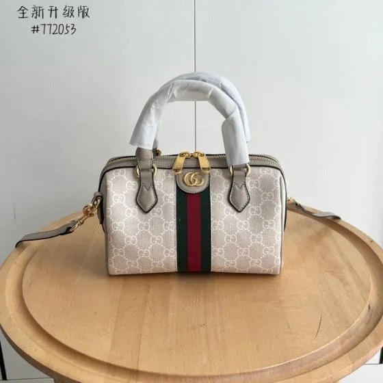 Gucci Ophidia Beige Ebony GG Supreme shoulder 1 1 Replica
