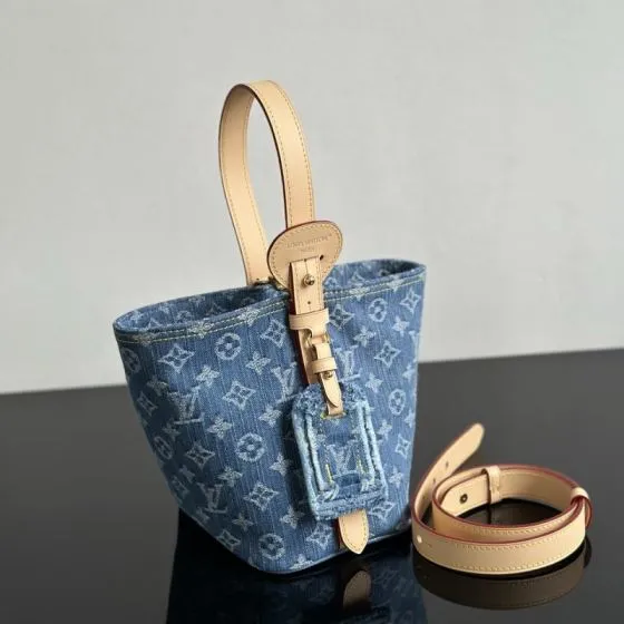 Louis Vuitton All In BB Blue Monogram Denim BB crossbody 1 1 Replica
