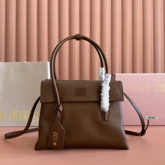 Miu Miu Brown shoulder bag AAA Quality Replica
