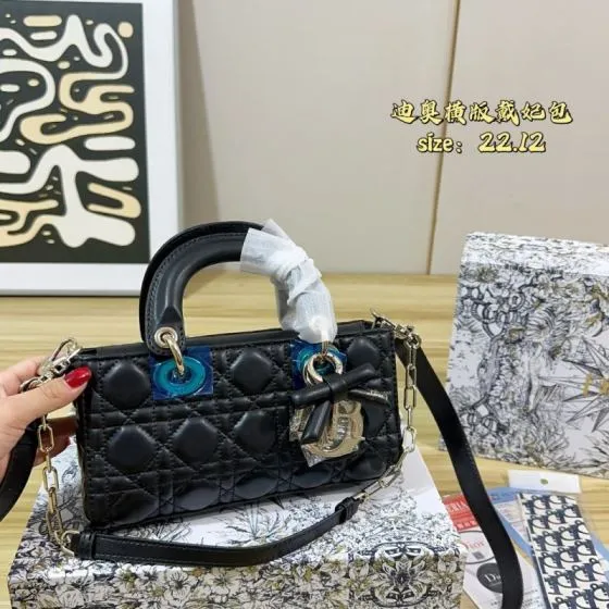 Dior Lady Black 22cm crossbody Premium Replica