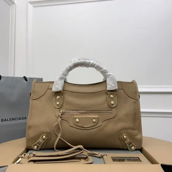 Balenciaga City Beige 38x28x15cm shoulder bag Premium Replica