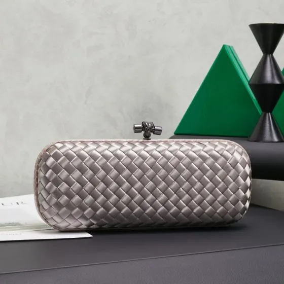 Bottega Veneta Silver shoulder bag Premium Replica