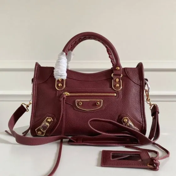Balenciaga City Gold 38x28x15cm shoulder bag 1 1 Replica