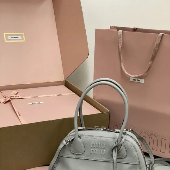 Miu Miu Gray 18x12cm shoulder bag 1 1 Replica