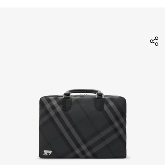 Burberry Grid Charcoal Check work Top Quality Replica